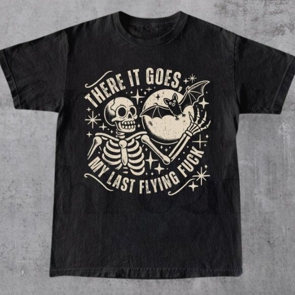 Skull Halloween T-Shirt, Halloween Skeleton, Funny Halloween Tee - Picture 1 of 3